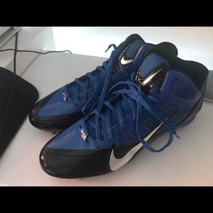 Nike Men’s Alpha Pro Football Cleats Blue/Black